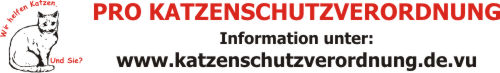 Unter diesem Link finden Sie Informationen zur Katzenschutzverordnung